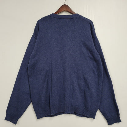 【中古品】【メンズ】 ST.JOHN'S BAY セントジョンズベイ CARDIGAN カーディガン 146-260123-as-21-izu サイズ：L カラー：ネイビー系 万代Net店