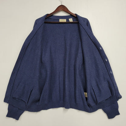 【中古品】【メンズ】 ST.JOHN'S BAY セントジョンズベイ CARDIGAN カーディガン 146-260123-as-21-izu サイズ：L カラー：ネイビー系 万代Net店