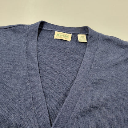 【中古品】【メンズ】 ST.JOHN'S BAY セントジョンズベイ CARDIGAN カーディガン 146-260123-as-21-izu サイズ：L カラー：ネイビー系 万代Net店