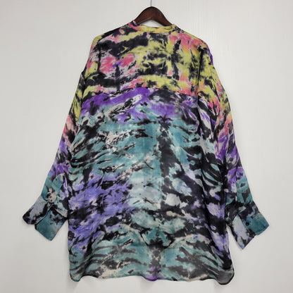 【中古品】【メンズ】 SILK TIE-DYE LONG SLEEVE SHIRT RM191 LTZ HGS82W VCCM07 シルク タイダイ ロングスリーブ シャツ 長袖 トップス 179-260118-as-12-izu サイズ：M カラー：マルチカラー 万代Net店
