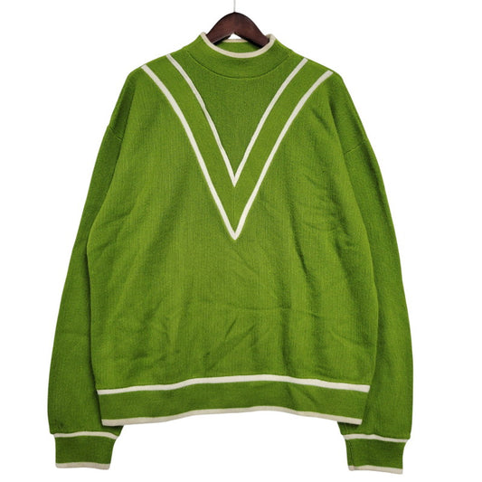 【中古品】【メンズ】 ARROW アロー 70’S ACRYLIC KINT アクリル ニット トップス 長袖 146-260123-cs-15-izu サイズ：XL カラー：グリーン 万代Net店