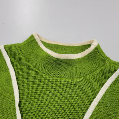 【中古品】【メンズ】 ARROW アロー 70’S ACRYLIC KINT アクリル ニット トップス 長袖 146-260123-cs-15-izu サイズ：XL カラー：グリーン 万代Net店