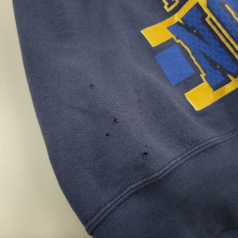 【中古品】【メンズ】 SALEM セーラム 90’S USA製 NOTRE DAME PRINT SWEAT ノートルダム プリント スウェット トップス 長袖 146-260123-cs-14-izu サイズ：XL カラー：ネイビー 万代Net店