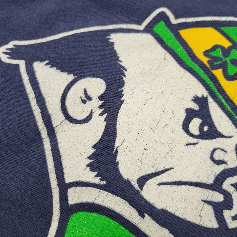 【中古品】【メンズ】 SALEM セーラム 90’S USA製 NOTRE DAME PRINT SWEAT ノートルダム プリント スウェット トップス 長袖 146-260123-cs-14-izu サイズ：XL カラー：ネイビー 万代Net店