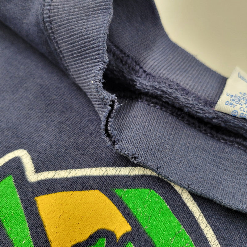 【中古品】【メンズ】 SALEM セーラム 90’S USA製 NOTRE DAME PRINT SWEAT ノートルダム プリント スウェット トップス 長袖 146-260123-cs-14-izu サイズ：XL カラー：ネイビー 万代Net店