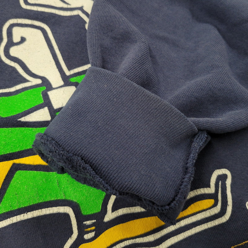 【中古品】【メンズ】 SALEM セーラム 90’S USA製 NOTRE DAME PRINT SWEAT ノートルダム プリント スウェット トップス 長袖 146-260123-cs-14-izu サイズ：XL カラー：ネイビー 万代Net店