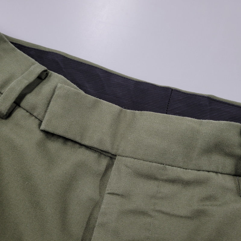 【中古品】【メンズ】 DOUBLE PLEATED CHINO TROUSERS ダブル プリーツ チノ トラウザーズ パンツ ボトムス 153-260118-as-13-izu サイズ：L カラー：カーキ 万代Net店