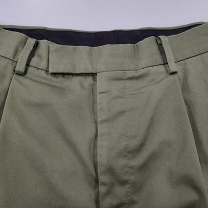 【中古品】【メンズ】 DOUBLE PLEATED CHINO TROUSERS ダブル プリーツ チノ トラウザーズ パンツ ボトムス 153-260118-as-13-izu サイズ：L カラー：カーキ 万代Net店