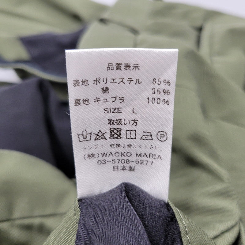 【中古品】【メンズ】 DOUBLE PLEATED CHINO TROUSERS ダブル プリーツ チノ トラウザーズ パンツ ボトムス 153-260118-as-13-izu サイズ：L カラー：カーキ 万代Net店