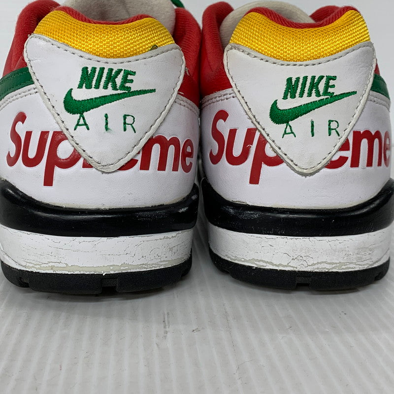 【中古品】【メンズ】 × SUPREME シュプリーム CJ5291-100 AIR CROSS TRAINER 3 LOW エア クロス トレーナー ロー スニーカー 靴 160-260121-kh-01-izu サイズ：26.5 カラー：WHITE/PINE GREEN 万代Net店