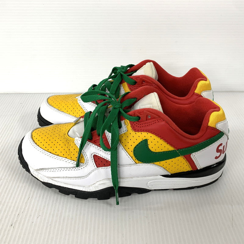 【中古品】【メンズ】 × SUPREME シュプリーム CJ5291-100 AIR CROSS TRAINER 3 LOW エア クロス トレーナー ロー スニーカー 靴 160-260121-kh-01-izu サイズ：26.5 カラー：WHITE/PINE GREEN 万代Net店
