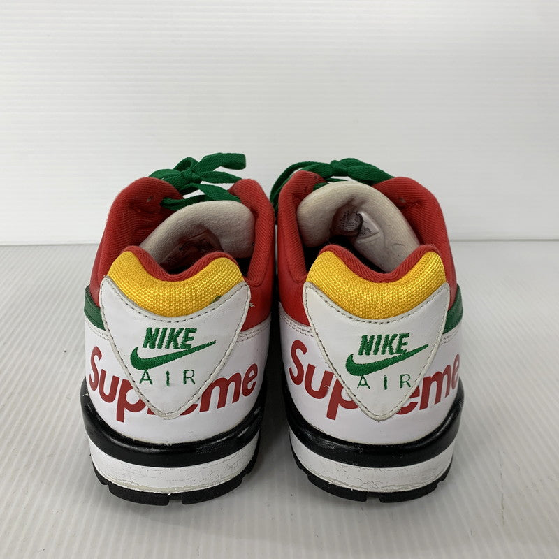 【中古品】【メンズ】 × SUPREME シュプリーム CJ5291-100 AIR CROSS TRAINER 3 LOW エア クロス トレーナー ロー スニーカー 靴 160-260121-kh-01-izu サイズ：26.5 カラー：WHITE/PINE GREEN 万代Net店