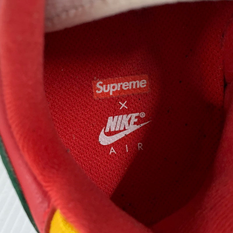 【中古品】【メンズ】 × SUPREME シュプリーム CJ5291-100 AIR CROSS TRAINER 3 LOW エア クロス トレーナー ロー スニーカー 靴 160-260121-kh-01-izu サイズ：26.5 カラー：WHITE/PINE GREEN 万代Net店