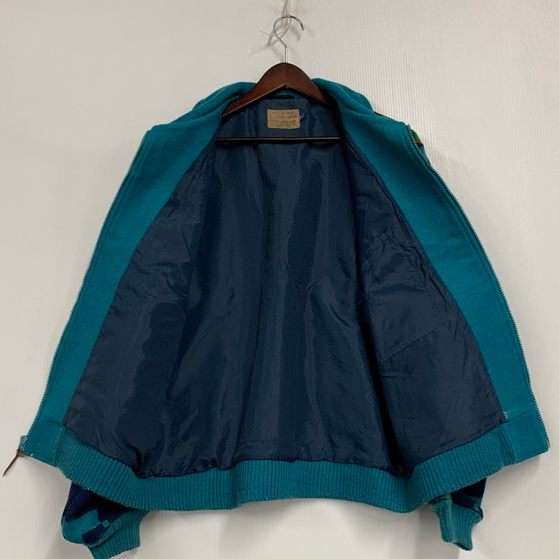 【現状渡し品】【メンズ】 HIGH GRADE WESTERNWEAR ハイ グレード ウエスタンウェア OPTIジッパーUSA製 NATIVE WOOL JACKET ネイティブ ウール ジャケット アウター 146-260127-ya-09-izu サイズ：M カラー：ターコイズ 万代Net店