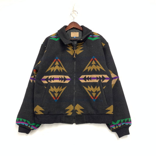 【現状渡し品】【メンズ】 HIGH GRADE WESTERNWEAR ハイ グレード ウエスタンウェア TALONジッパー USA製 NATIVE WOOL JACKET ネイティブ ウール ジャケット アウター 146-260127-ya-10-izu サイズ：M カラー：ブラック 万代Net店