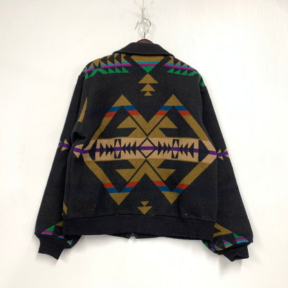 【現状渡し品】【メンズ】 HIGH GRADE WESTERNWEAR ハイ グレード ウエスタンウェア TALONジッパー USA製 NATIVE WOOL JACKET ネイティブ ウール ジャケット アウター 146-260127-ya-10-izu サイズ：M カラー：ブラック 万代Net店