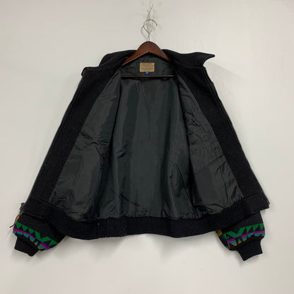 【現状渡し品】【メンズ】 HIGH GRADE WESTERNWEAR ハイ グレード ウエスタンウェア TALONジッパー USA製 NATIVE WOOL JACKET ネイティブ ウール ジャケット アウター 146-260127-ya-10-izu サイズ：M カラー：ブラック 万代Net店