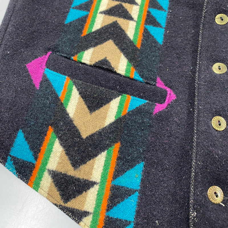 【現状渡し品】【メンズ】 HIGH GRADE WESTERN WEAR NATIVE WOOL VEST ハイ グレード ウエスタン ウェア ウール ベスト トップス 146-260119-kh-02-izu サイズ：42 カラー：ブラック系 万代Net店