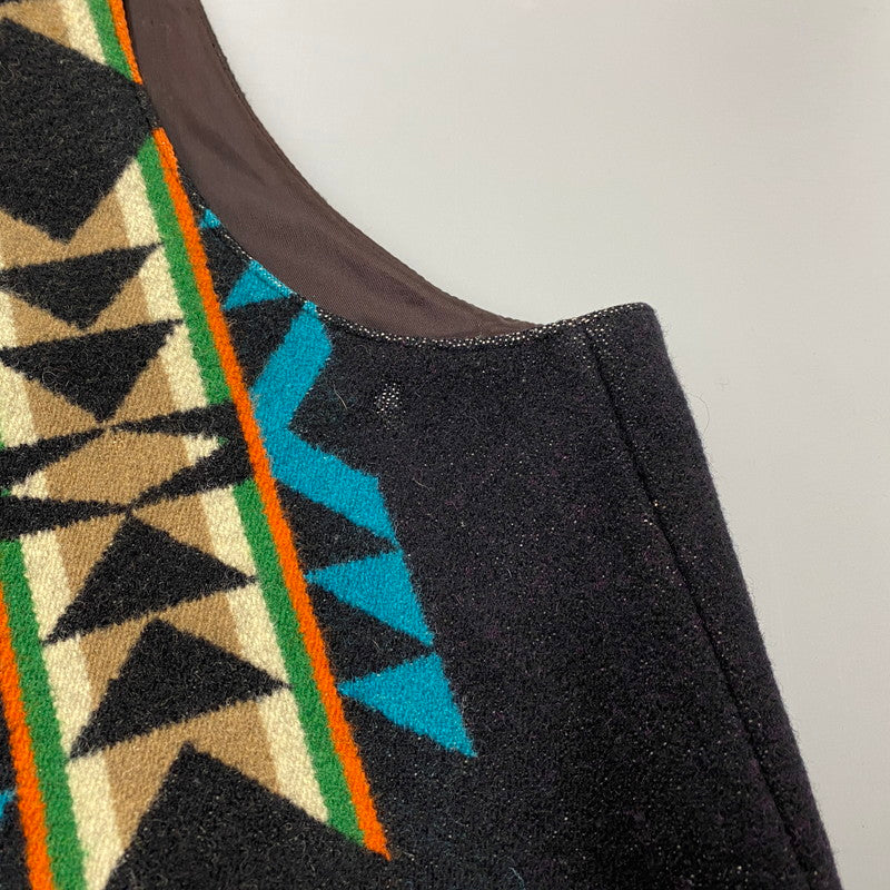 【現状渡し品】【メンズ】 HIGH GRADE WESTERN WEAR NATIVE WOOL VEST ハイ グレード ウエスタン ウェア ウール ベスト トップス 146-260119-kh-02-izu サイズ：42 カラー：ブラック系 万代Net店