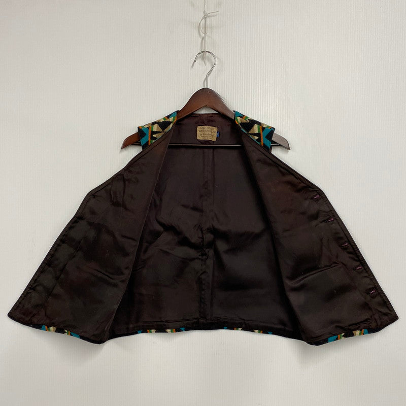 【現状渡し品】【メンズ】 HIGH GRADE WESTERN WEAR NATIVE WOOL VEST ハイ グレード ウエスタン ウェア ウール ベスト トップス 146-260119-kh-02-izu サイズ：42 カラー：ブラック系 万代Net店
