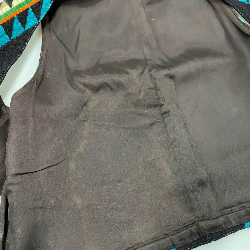 【現状渡し品】【メンズ】 HIGH GRADE WESTERN WEAR NATIVE WOOL VEST ハイ グレード ウエスタン ウェア ウール ベスト トップス 146-260119-kh-02-izu サイズ：42 カラー：ブラック系 万代Net店