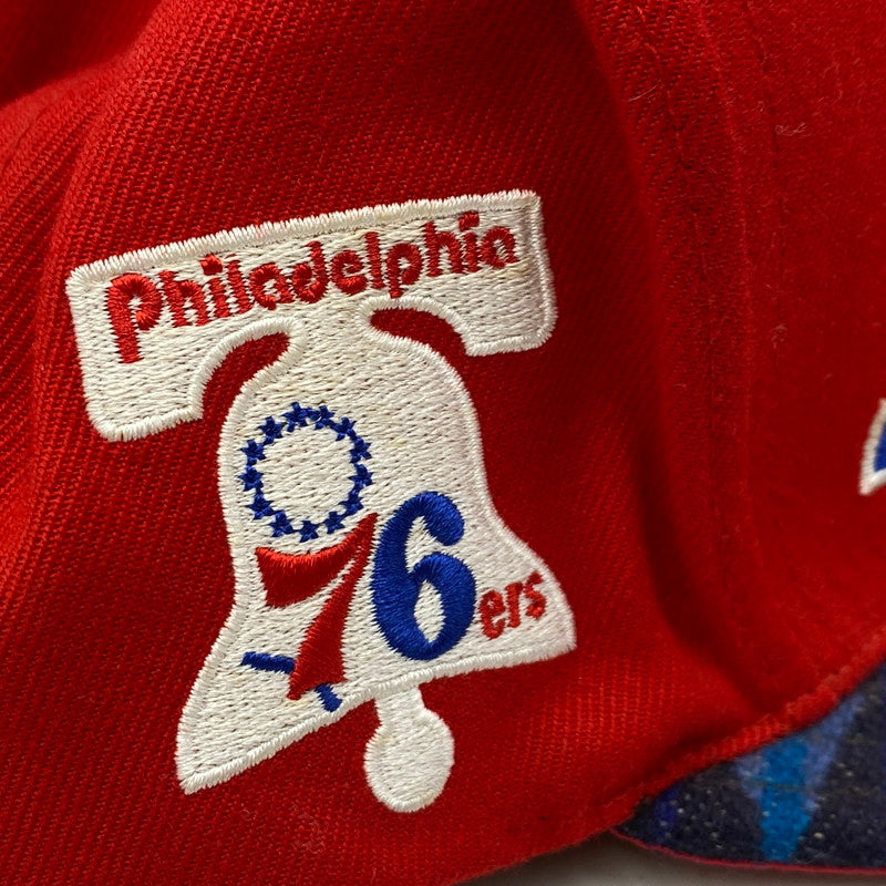 【中古品】【メンズ/レディース】 MITCHELL&NESS ミッチェルアンドネス 76ERS BB CAP ベースボール キャップ 帽子 185-260122-kh-15-izu サイズ：F カラー：レッド 万代Net店