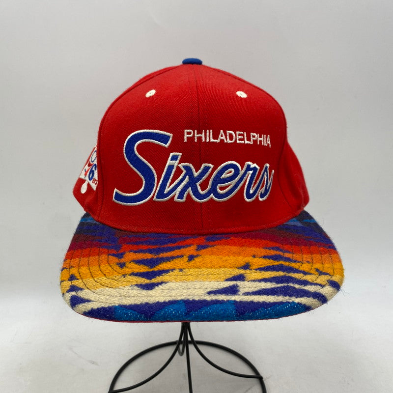 【中古品】【メンズ/レディース】 MITCHELL&NESS ミッチェルアンドネス 76ERS BB CAP ベースボール キャップ 帽子 185-260122-kh-15-izu サイズ：F カラー：レッド 万代Net店