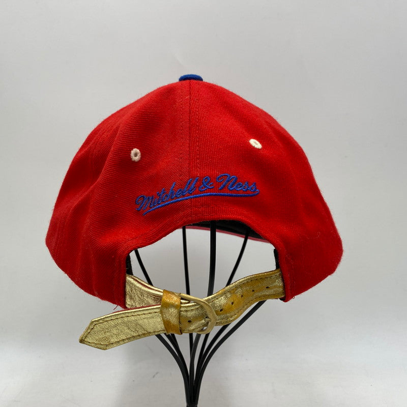 【中古品】【メンズ/レディース】 MITCHELL&NESS ミッチェルアンドネス 76ERS BB CAP ベースボール キャップ 帽子 185-260122-kh-15-izu サイズ：F カラー：レッド 万代Net店