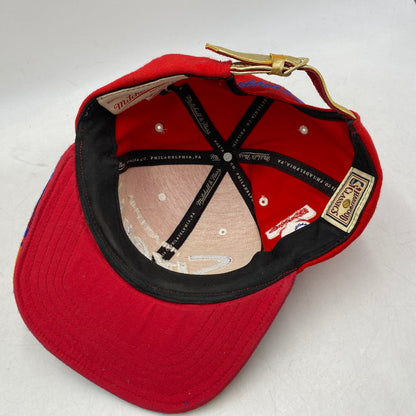 【中古品】【メンズ/レディース】 MITCHELL&NESS ミッチェルアンドネス 76ERS BB CAP ベースボール キャップ 帽子 185-260122-kh-15-izu サイズ：F カラー：レッド 万代Net店