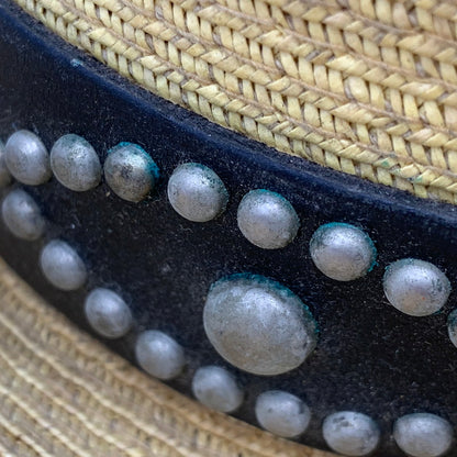【中古品】【メンズ】 STUDS STRAW HAT スタッズ ストロー ハット USA製 帽子 小物 服飾雑貨 185-260120-ay-05-izu サイズ：L（7 1/4-7 3/8） カラー：バンブー 万代Net店