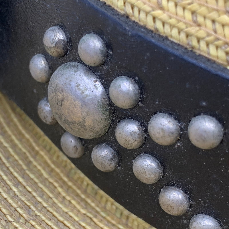 【中古品】【メンズ】 STUDS STRAW HAT スタッズ ストロー ハット USA製 帽子 小物 服飾雑貨 185-260120-ay-05-izu サイズ：L（7 1/4-7 3/8） カラー：バンブー 万代Net店