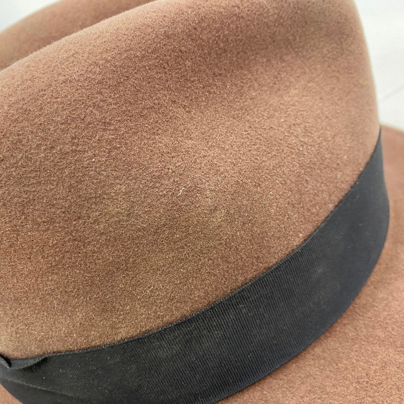 【現状渡し品】【メンズ/レディース】 WOOL FELT HAT ウール フェルト ハット 帽子 185-260122-kh-17-izu サイズ：M カラー：ブラウン 万代Net店