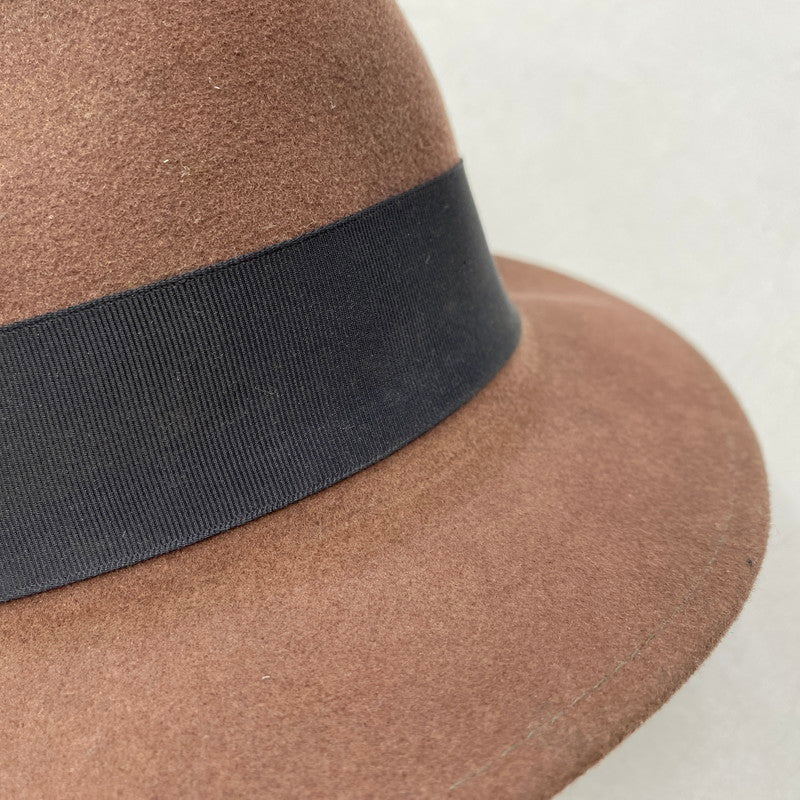 【現状渡し品】【メンズ/レディース】 WOOL FELT HAT ウール フェルト ハット 帽子 185-260122-kh-17-izu サイズ：M カラー：ブラウン 万代Net店