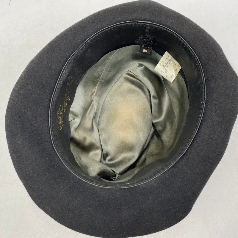 【現状渡し品】【メンズ/レディース】 WOOL FELT HAT ウール フェルト ハット 帽子 185-260122-kh-16-izu サイズ：59 カラー：ブラック 万代Net店