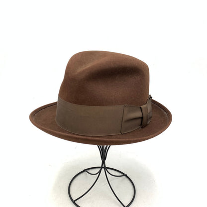 【現状渡し品】【メンズ】 DOBBS ドブス FELT HAT フェルト ハット 帽子 小物 服飾雑貨 185-260120-ay-04-izu カラー：ブラウン 万代Net店