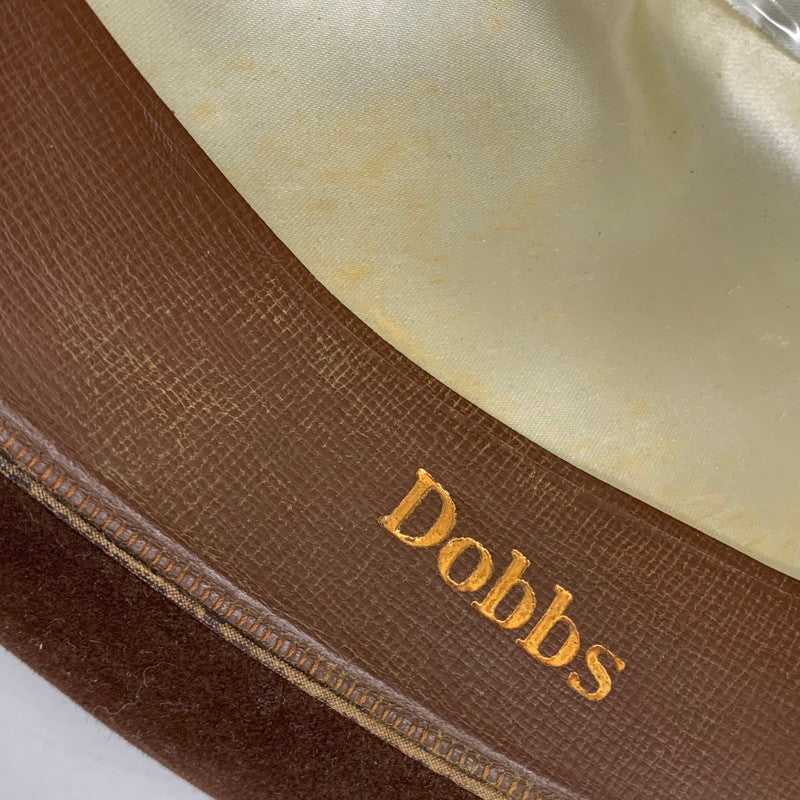 【現状渡し品】【メンズ】 DOBBS ドブス FELT HAT フェルト ハット 帽子 小物 服飾雑貨 185-260120-ay-04-izu カラー：ブラウン 万代Net店