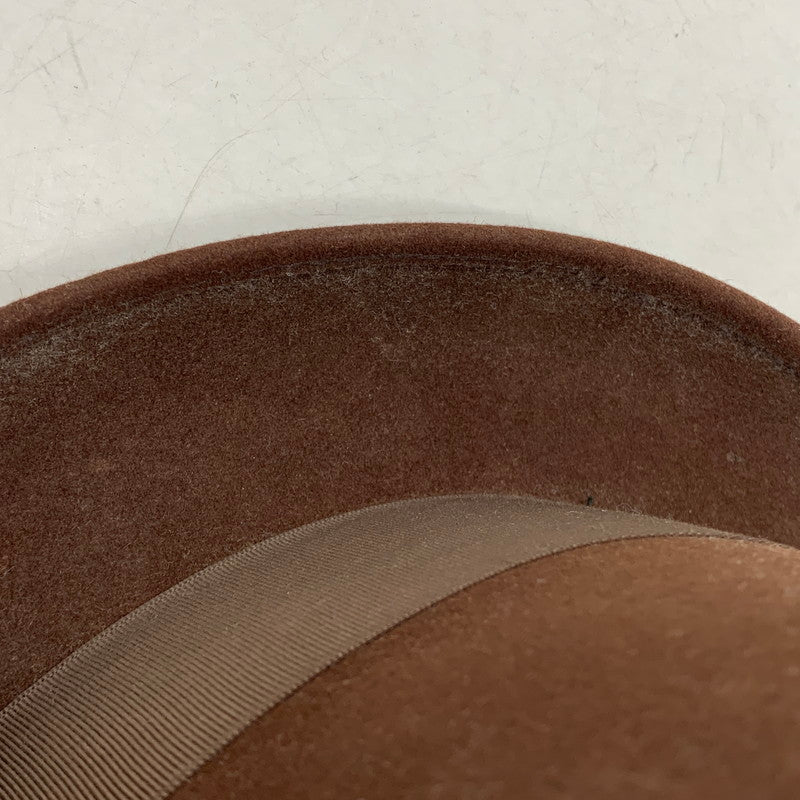【現状渡し品】【メンズ】 DOBBS ドブス FELT HAT フェルト ハット 帽子 小物 服飾雑貨 185-260120-ay-04-izu カラー：ブラウン 万代Net店