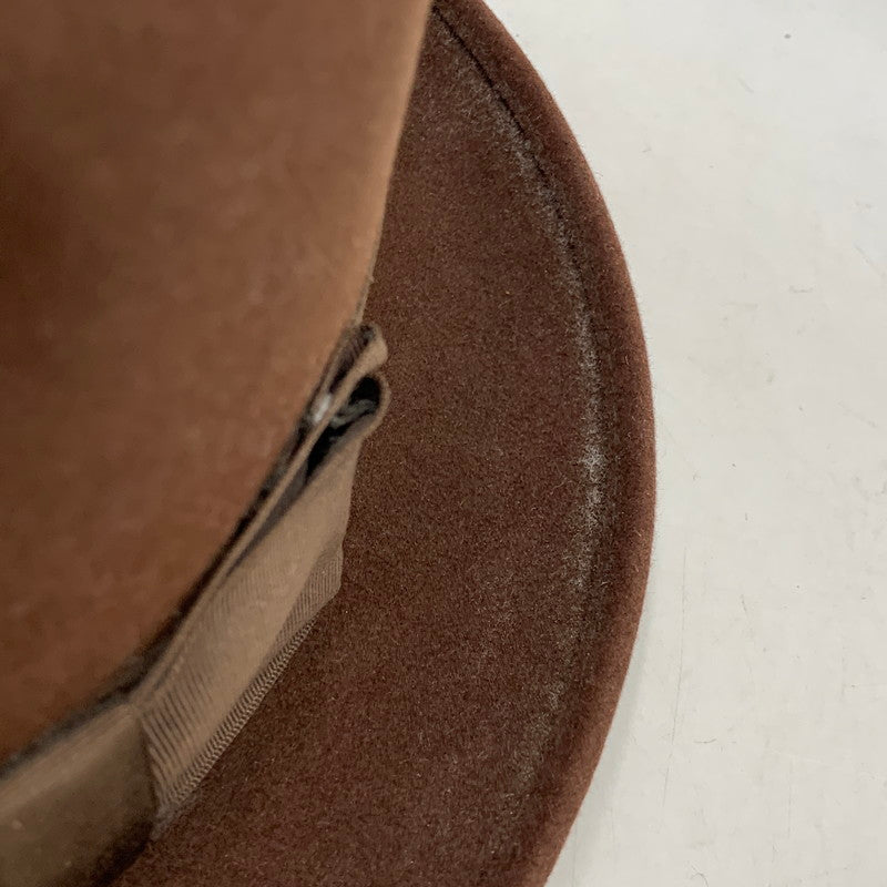 【現状渡し品】【メンズ】 DOBBS ドブス FELT HAT フェルト ハット 帽子 小物 服飾雑貨 185-260120-ay-04-izu カラー：ブラウン 万代Net店