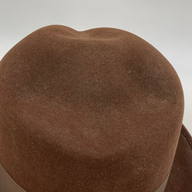 【現状渡し品】【メンズ】 DOBBS ドブス FELT HAT フェルト ハット 帽子 小物 服飾雑貨 185-260120-ay-04-izu カラー：ブラウン 万代Net店