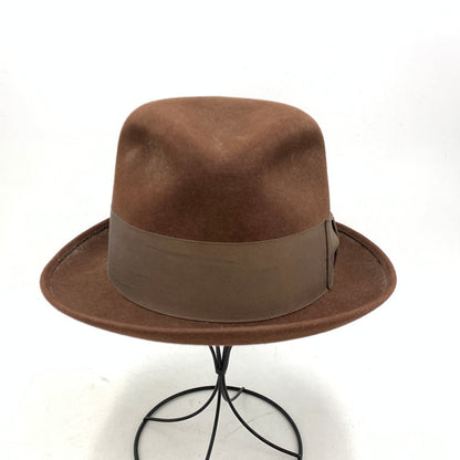 【現状渡し品】【メンズ】 DOBBS ドブス FELT HAT フェルト ハット 帽子 小物 服飾雑貨 185-260120-ay-04-izu カラー：ブラウン 万代Net店