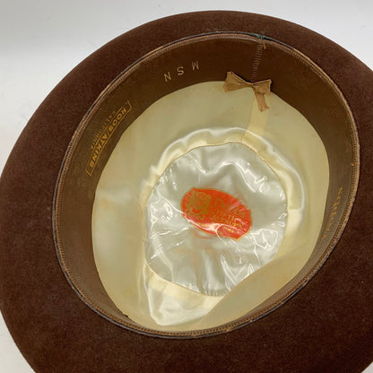【現状渡し品】【メンズ】 DOBBS ドブス FELT HAT フェルト ハット 帽子 小物 服飾雑貨 185-260120-ay-04-izu カラー：ブラウン 万代Net店