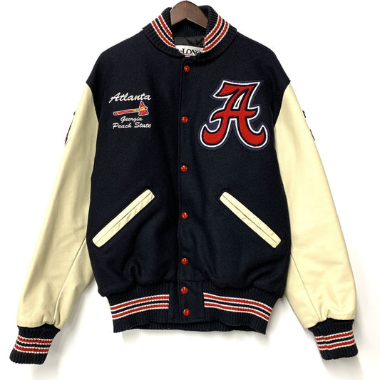 【中古品】【メンズ】 DELONG デロング ATLANTA AWARD JACKET アワードジャケット スタジャン アウター 145-260119-as-08-izu サイズ：M カラー：ネイビー系 万代Net店