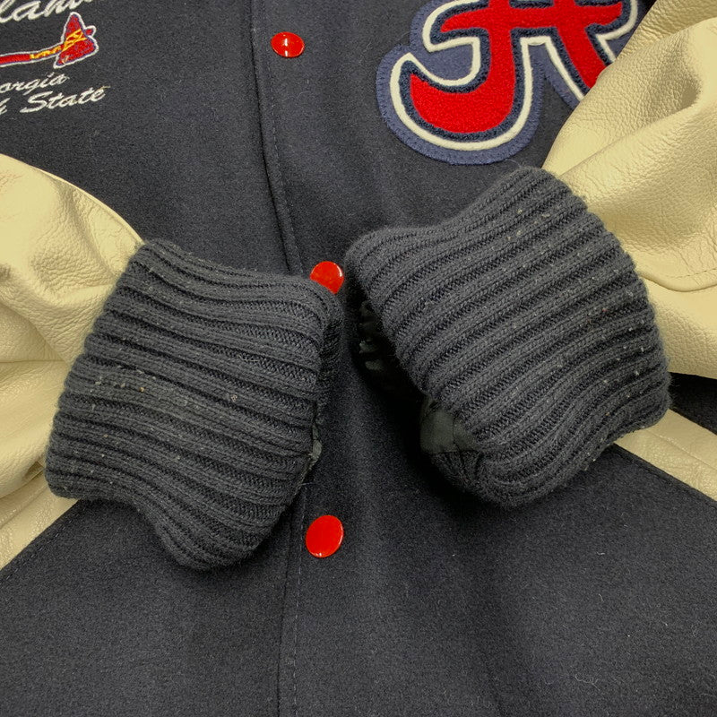 【中古品】【メンズ】 DELONG デロング ATLANTA AWARD JACKET アワードジャケット スタジャン アウター 145-260119-as-08-izu サイズ：M カラー：ネイビー系 万代Net店