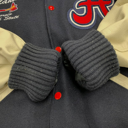 【中古品】【メンズ】 DELONG デロング ATLANTA AWARD JACKET アワードジャケット スタジャン アウター 145-260119-as-08-izu サイズ：M カラー：ネイビー系 万代Net店