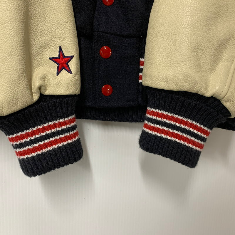 【中古品】【メンズ】 DELONG デロング ATLANTA AWARD JACKET アワードジャケット スタジャン アウター 145-260119-as-08-izu サイズ：M カラー：ネイビー系 万代Net店