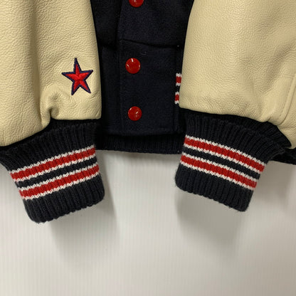 【中古品】【メンズ】 DELONG デロング ATLANTA AWARD JACKET アワードジャケット スタジャン アウター 145-260119-as-08-izu サイズ：M カラー：ネイビー系 万代Net店