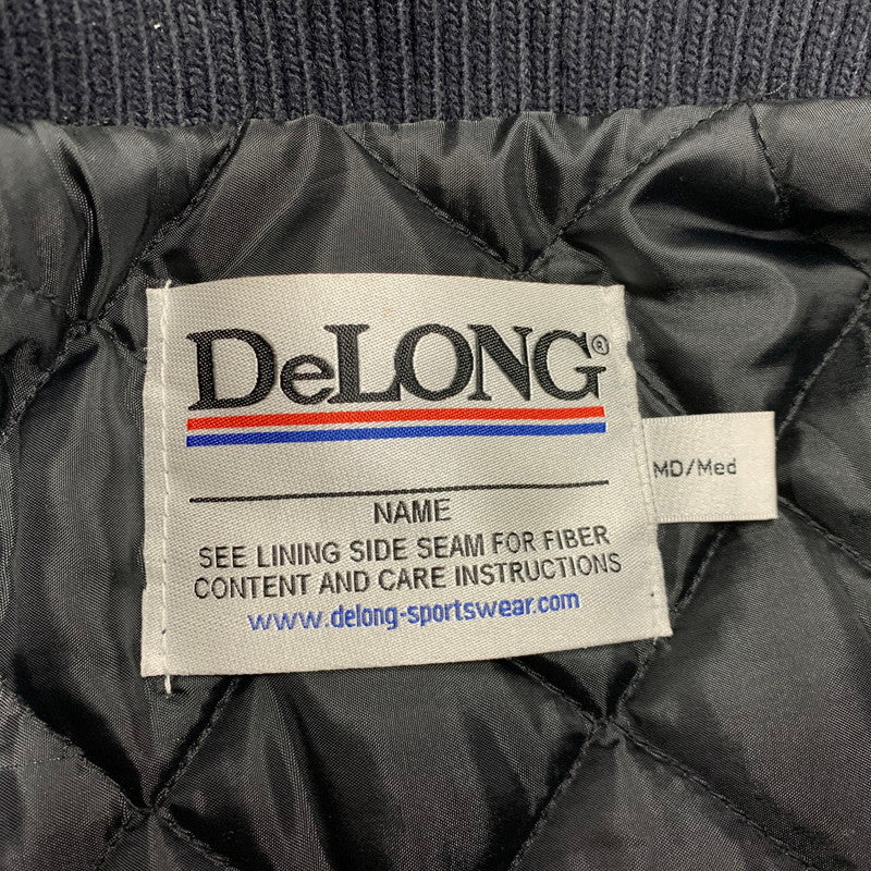 【中古品】【メンズ】 DELONG デロング ATLANTA AWARD JACKET アワードジャケット スタジャン アウター 145-260119-as-08-izu サイズ：M カラー：ネイビー系 万代Net店