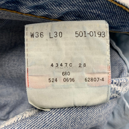 【中古品】【メンズ】 DENIM PANTS 501-0193 デニムパンツ 刻印524 ジーンズ ボトムス 157-260119-as-11-izu サイズ：36×30 カラー：ライトインディゴ 万代Net店