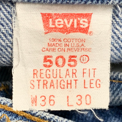 【中古品】【メンズ】 DENIM PANTS 40505-0215 デニムパンツ 刻印530 USA製 ジーンズ ボトムス 157-260119-as-12-izu サイズ：36×30 カラー：ライトインディゴ 万代Net店