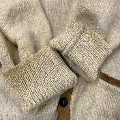【現状渡し品】【メンズ】 VINTAGE ヴィンテージ GRUNGE MOHAIR CARDIGAN グランジ モヘヤ カーディガン トップス 長袖 146-260119-kh-08-izu カラー：ベージュ 万代Net店